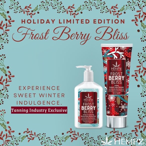 Hempz Frost Berry Bliss Tan Extender and Bronzer New! - Picture 2 of 2